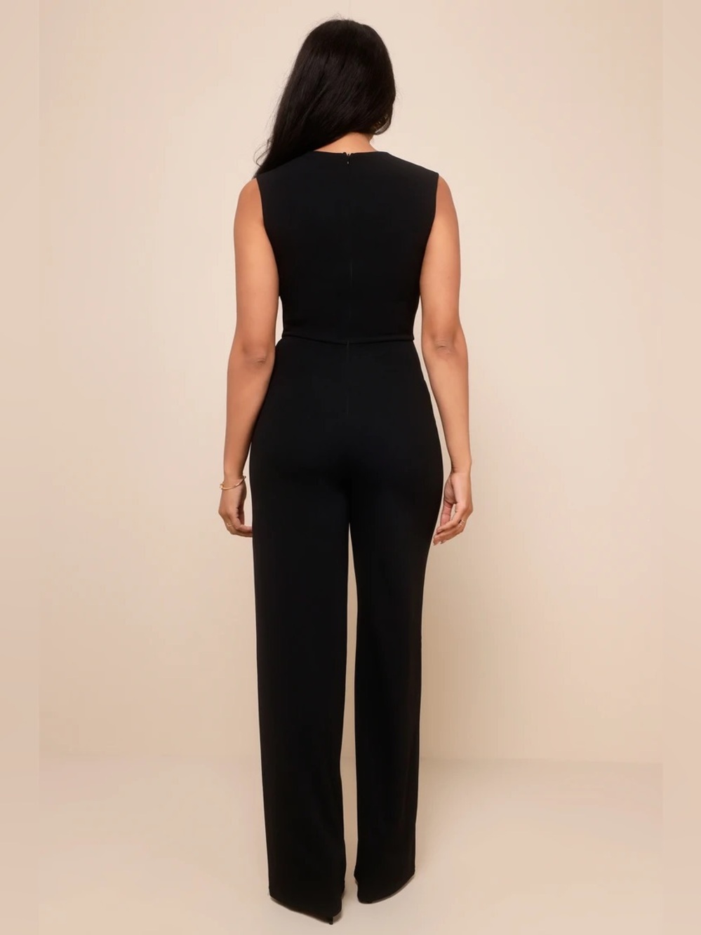 New Lulus Enticing Endeavors Black Jumpsuit Small - Picture 7 of 9